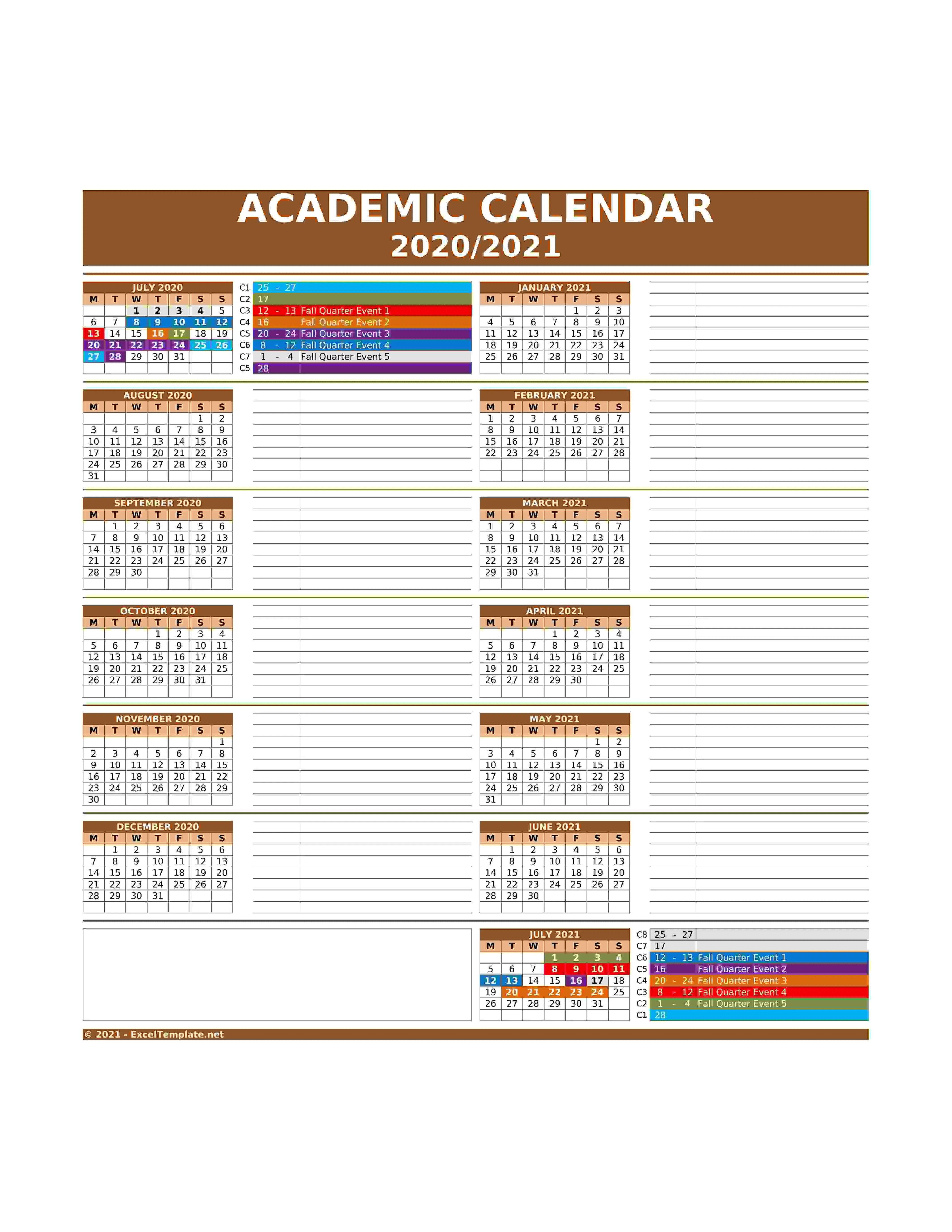 2020   2021 Academic Calendar New Model 10   V2 6   Tabular   Right Notes   FU
