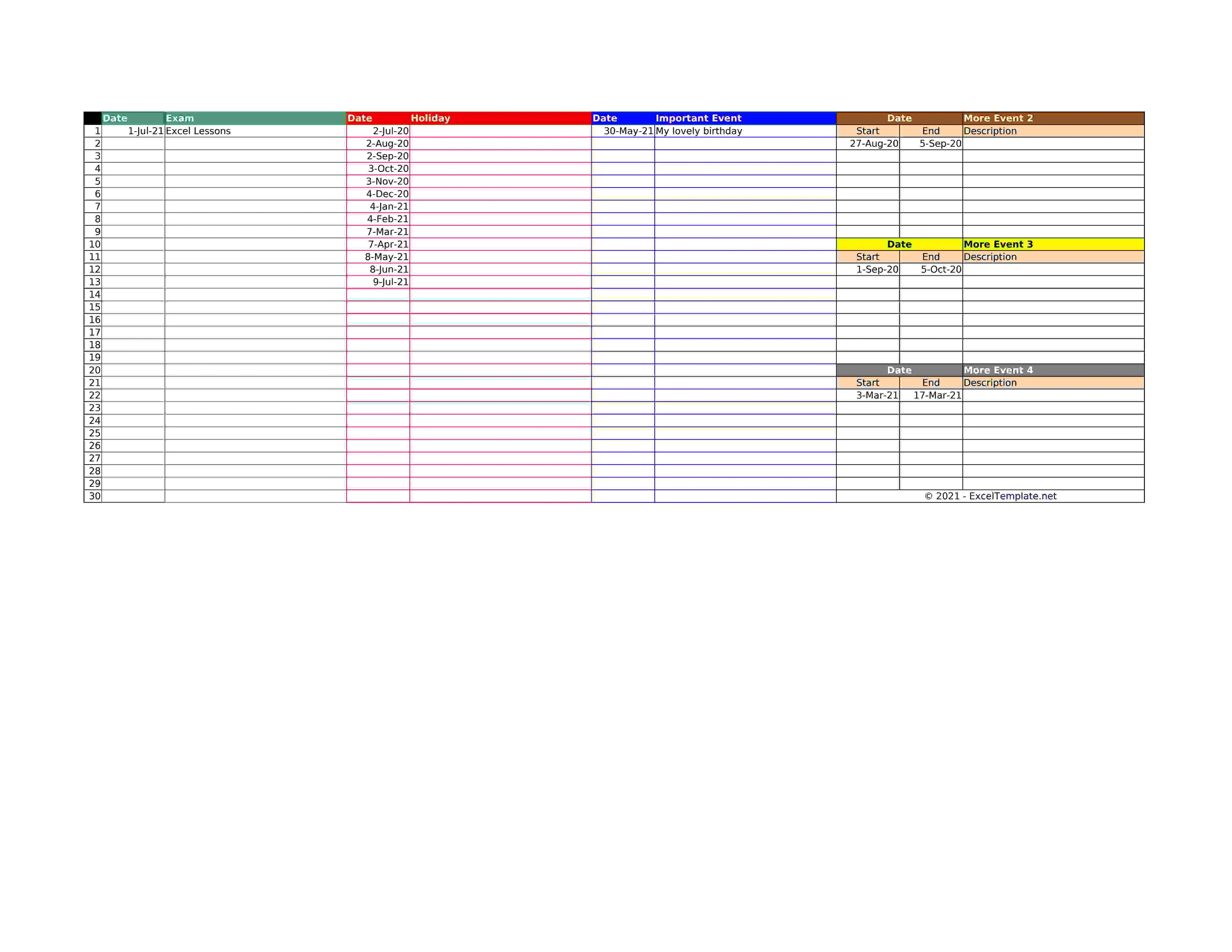 2020   2021 Academic Calendar New Model 1   V2 6   Tabular   Separate Notes   FU