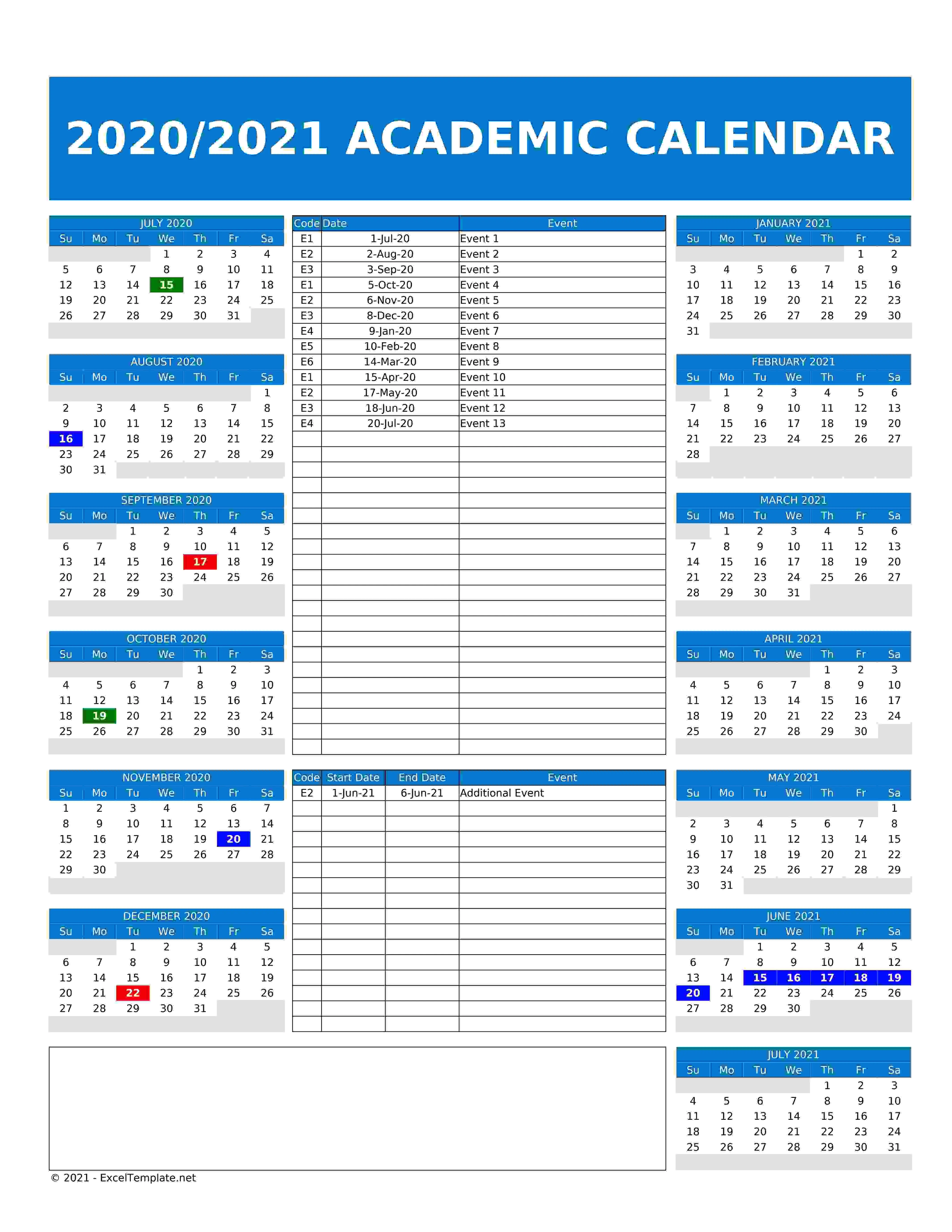 2020   2021 Academic Calendar New Model 2   V2 6   Tabular   Middle Notes   FU