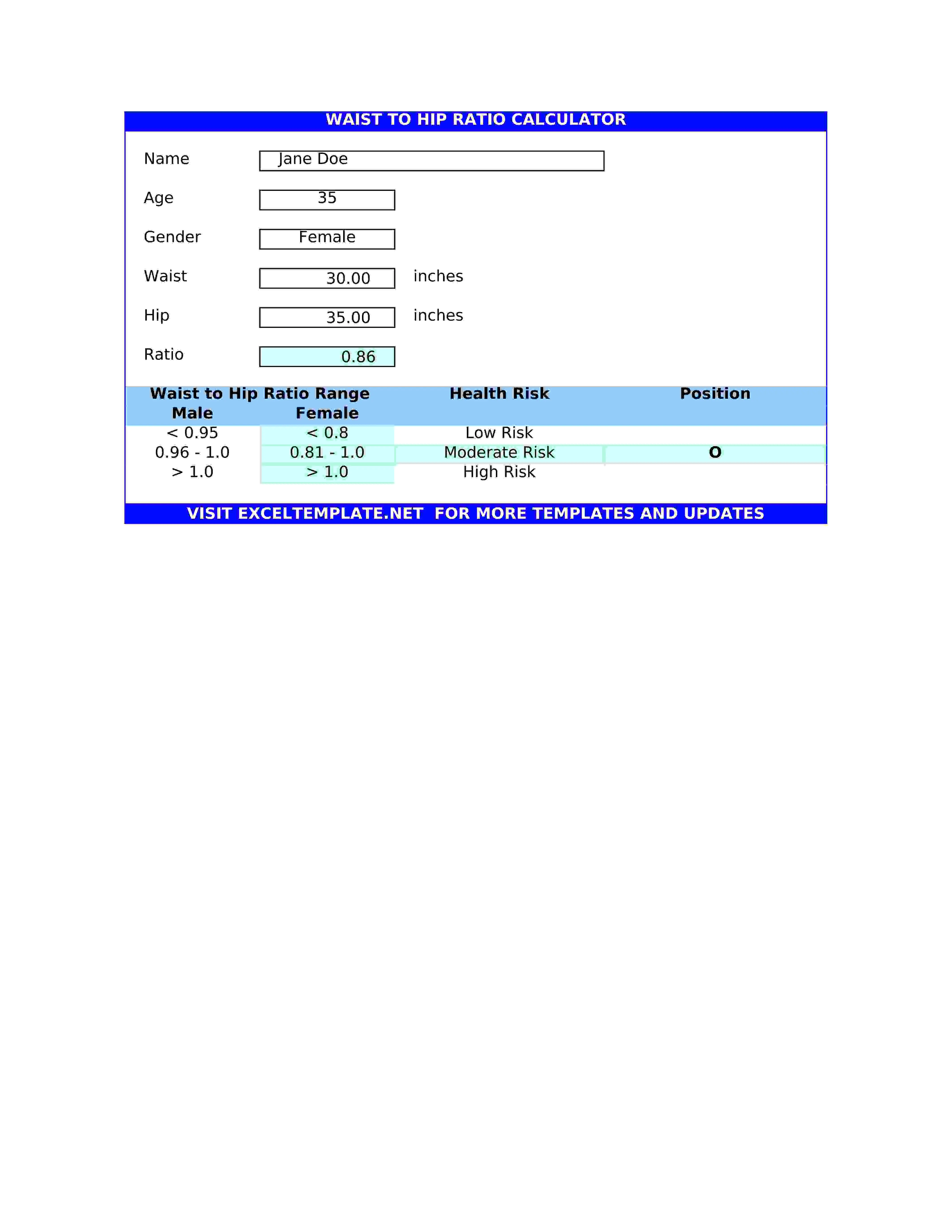 Waist Hip Ratio Calculator V1 1