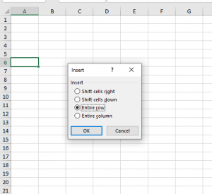 How to insert a row in Excel with shortcuts? - MacrosInExcel.com